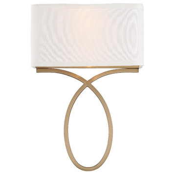 Brinkley 2-Light Wall Sconce in Vibrant Gold