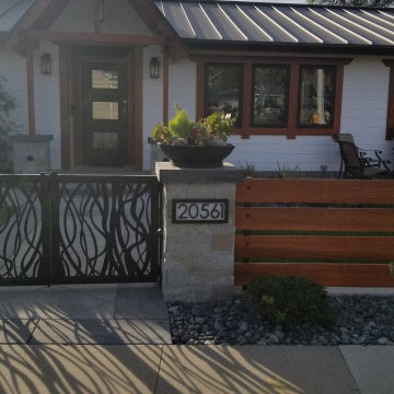Matte Black Metal Roofing: Modern Craftsman Home
