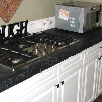 Custom Broken Edge Soapstone Countertops