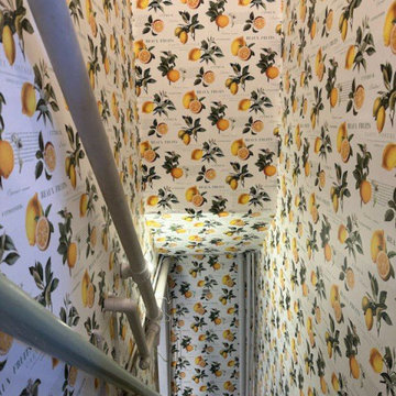 Wallpaper installation Basement in Portland