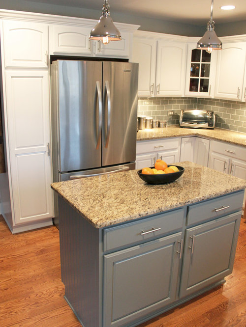 Island Against Wall Houzz