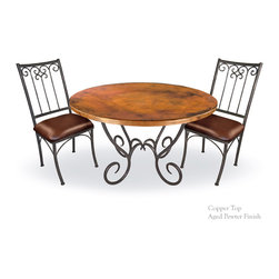 42" Milan Dining Table Round by Mathews & Co. - Dining Tables