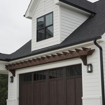 Wake Forest - Full Posts with Base Wraps, Shed Roof Braces and Garage Trellis