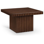 Meridian Furniture - Spencer Oak Veneer Coffee Table, Brown, 15" H, 1 Piece - Indulge in the allure of the Brown Oak Veneer Spencer Coffee Table by Meridian Furniture. Its captivating design and luxurious Brown Oak Veneer elevate any space with effortless elegance. Crafted with precision and durability in mind, this stunning piece becomes the focal point of gatherings, fostering moments of connection and warmth. Embrace sophistication and style with the Spencer Coffee Table, a testament to exquisite taste and timeless beauty.