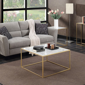 Gold Coast Faux Marble Collection in Gold