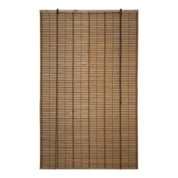 Light Brown Bamboo Midollino Wooden Blinds Light Filtering Shades 39"x64"