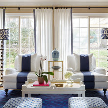 Curtains, pillows
