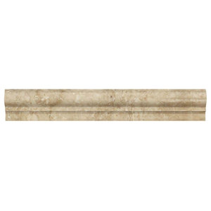 Silver Travertine Single Step Chair Rail Trim 2x12 Honed Moldings Trims Traditional Accent And Border Tile By White Marble Tiles Houzz Silver Travertine Single Step Chair, Travertine Trim Chair Rail
