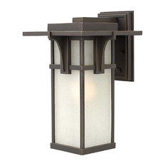 Craftsman Outdoor Lights | Houzz - Hinkley Lighting - Hinkley Lighting 2234OZ Manhattan Bronze Outdoor Wall  Sconce - Outdoor Wall Lights And
