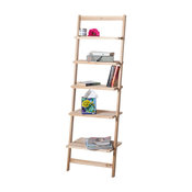 Lavish Home Five-Tier Ladder Blonde Wood Storage Shelf