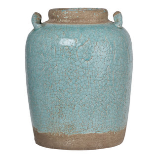 Candia Vase, Pale Turquoise, 10.8