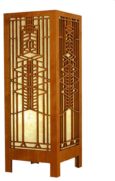 Frank Lloyd Wright Robie Art Glass Lightbox Accent Lamp - Craftsman ...
