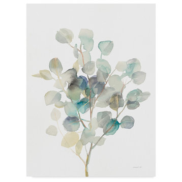 "Eucalyptus III White" by Danhui Nai, Canvas Art, 32"x24"