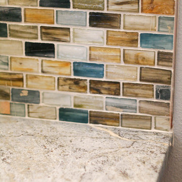 Natural Elements in a Modern Powder Room