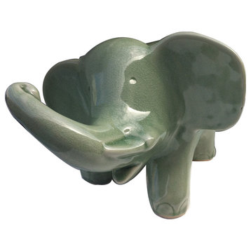 Large Celadon Elephant