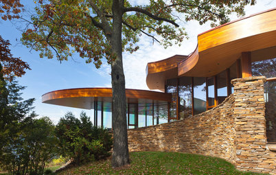 Houzz Tour: Stunning Curved Architecture Rises Among the Trees