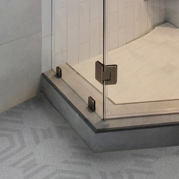 Neo Angle Shower with Header
