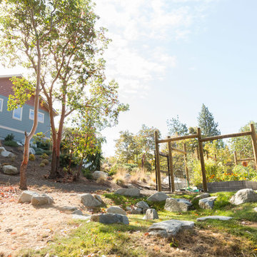 Fenced Vegetable Garden with Native Hillside