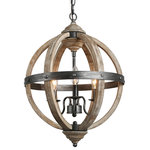 LALUZ - 3-Light Vintage Pendant - With the eye-catching vintage look, this 3-light pendant is a great solution to hang above your kitchen, dining room, or entryway to add charm.