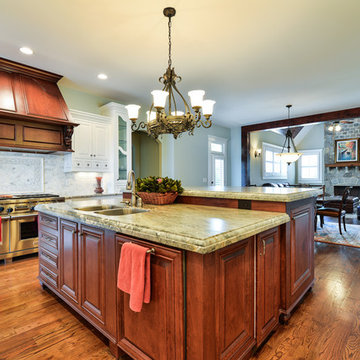 Transitional Custom Home Kitchen - Marietta, GA