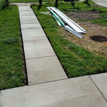 Arlington concrete driveway and sidewalk