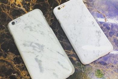 MIKOL 100% real Carrara White marble cases for iPhone 6/6+/6s/6s+