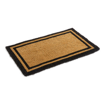 Classic Black Bordered Coco Mat in variety of Sizes, 30"x48"