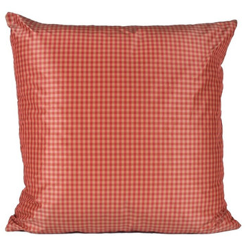 Check Sophisticate 90/10 Duck Insert Pillow With Cover, 22x22