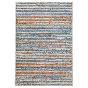 Weave & Wander Caide Contemporary Beige/Cream Rug, 10'x14'