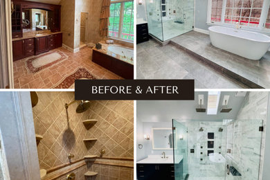 Inspiration for a modern bathroom remodel