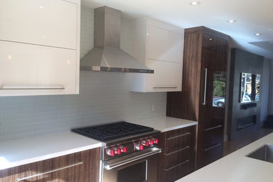 Example of a trendy kitchen design in Toronto