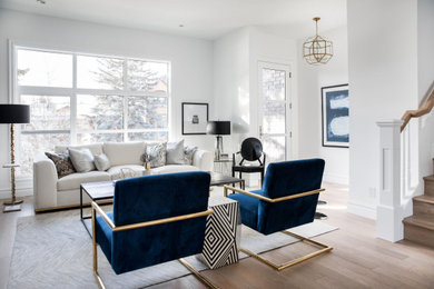 Living room - traditional living room idea in Calgary