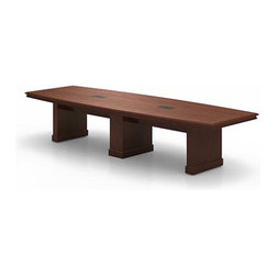Calvina Boat Shape Conference Table by Nevers Industries - Desk Accessories
