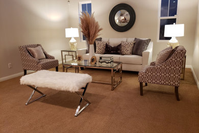 Inspiration for a contemporary living room remodel in Los Angeles