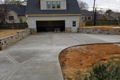 New Driveway and retaining wall