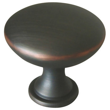 Design House 182238 Midtown 1-3/16 Inch Mushroom Cabinet Knob - Oil Rubbed