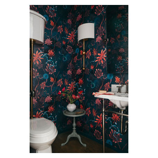 Pierce - Transitional - Powder Room - Chicago - by Kline Interiors