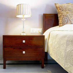 Metaphor | Bedside Table/Nightstand with 2-drawers - Nightstands And Bedside Tables
