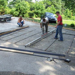Exposed aggregate concrete driveway - Products