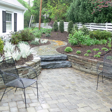 Stone walls and paths