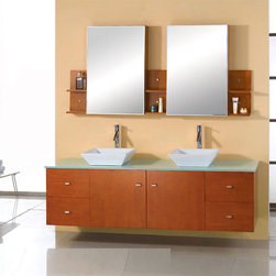 72 Clarissa Modern Vanity by Virtu USA - Bathroom Vanities And Sink Consoles