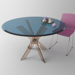 CABOCHON GLASS DINING TABLE - Products