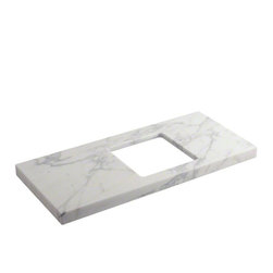 Kallista Calacatta Borghini Laura Kirar Large Vanity Top 1.5 Pre-cut Top - Vanity Tops And Side Splashes