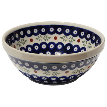 Polish Pottery Bowl 7 inch, Pattern Number: 242