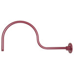 Millennium - Millennium RGN30-SR Goose Neck, Satin Red Finish - From the R Series Collection, this gooseneck accessory can be purchased as separately. It is used for wall mounting (R Series Collection) RLM Shades. This accessory is weather resistant for harsh environments. It can be mounted with different size shades.