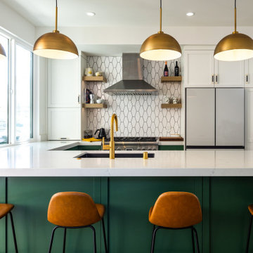 Beach Remodel with Chic Kitchen