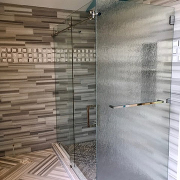 Frameless Slider Shower Glass