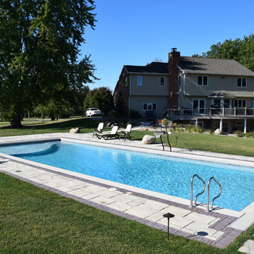 Custom Concrete Inground Pool with Laminar Jets - Independence, Iowa