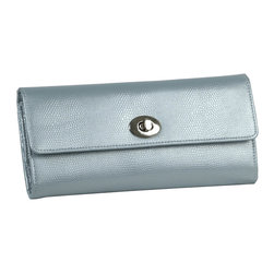 London Leather Jewelry Roll in Ice - Jewelry Boxes And Organizers