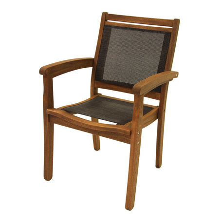 Cortez Eucalyptus Sling Stacking Armchair